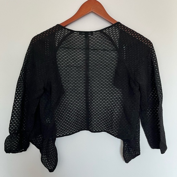 RW&CO Black Open Knit Cardigan SIZE medium - Picture 4 of 4